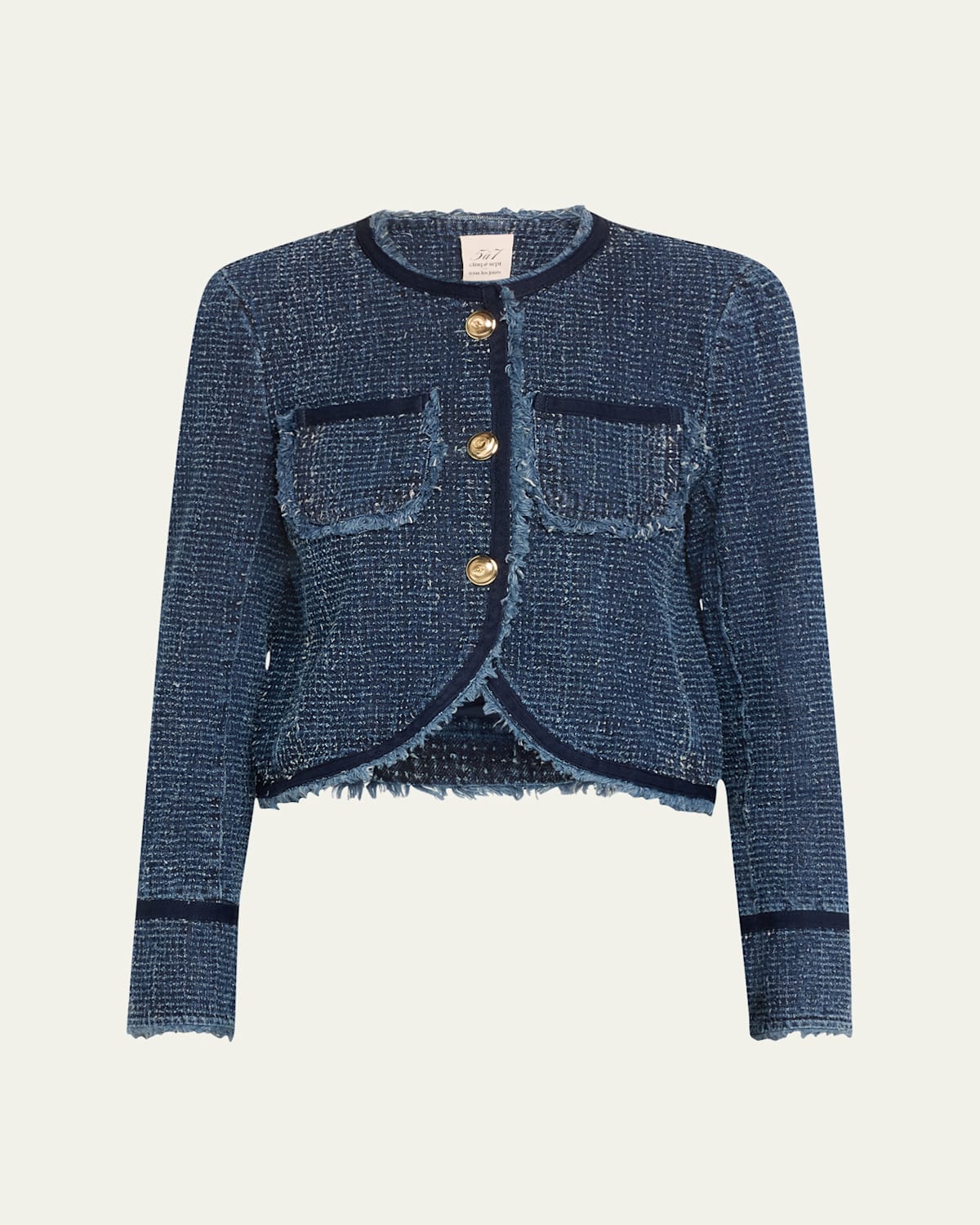 Boucle Denim Zanda Jacket