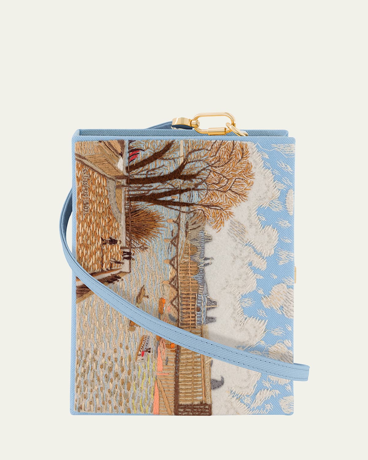 The Louvre from the Pont Neuf Book Clutch Bag