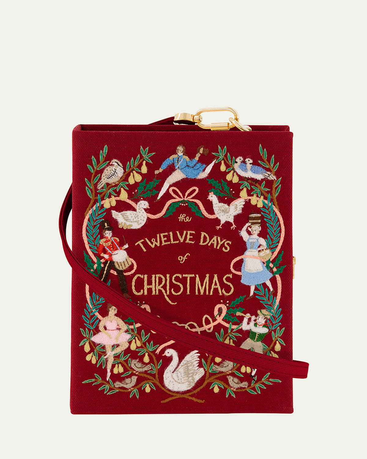 The Twelve Days of Christmas Book Clutch Bag