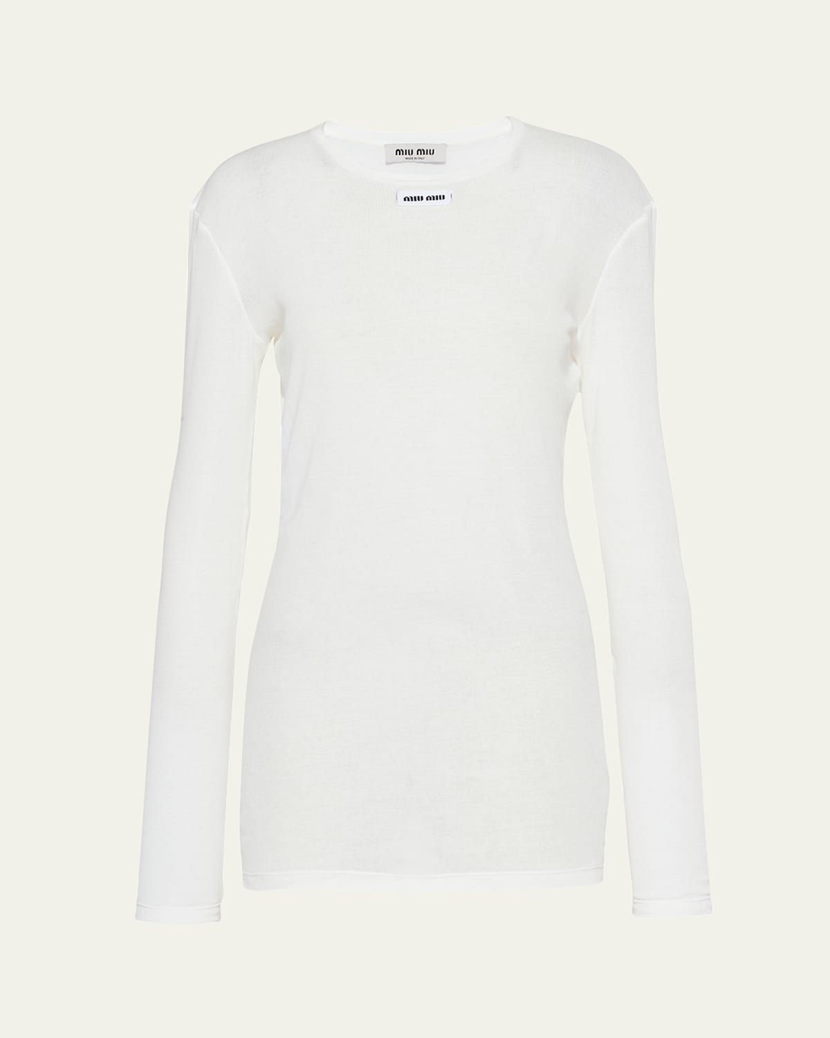 Long-Sleeve Fitted Mini Dress