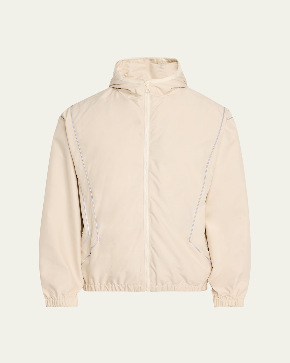 Men's Paneled Anorak with Piping