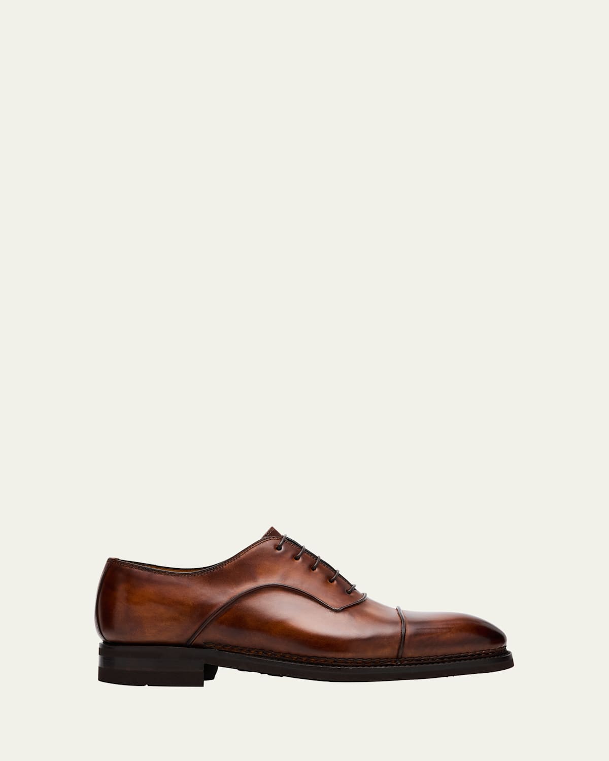 Men's Amedeo Rubber-Sole Leather Oxfords