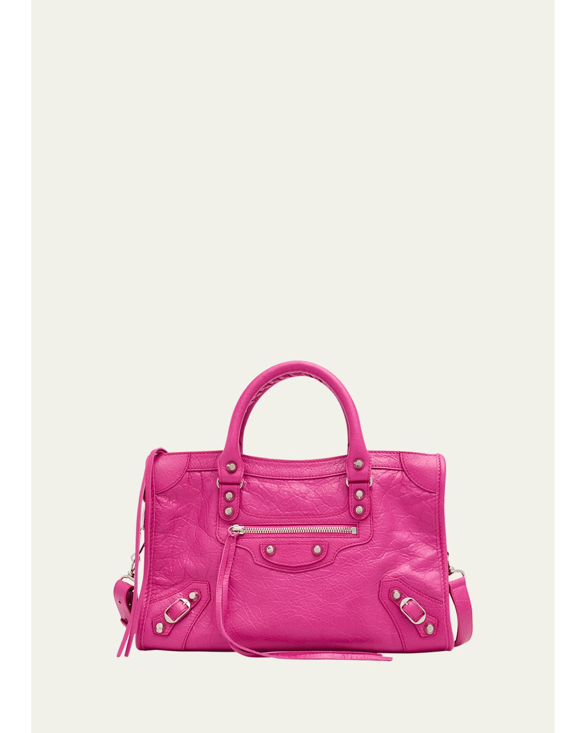 Le City Small Lambskin Top-Handle Bag