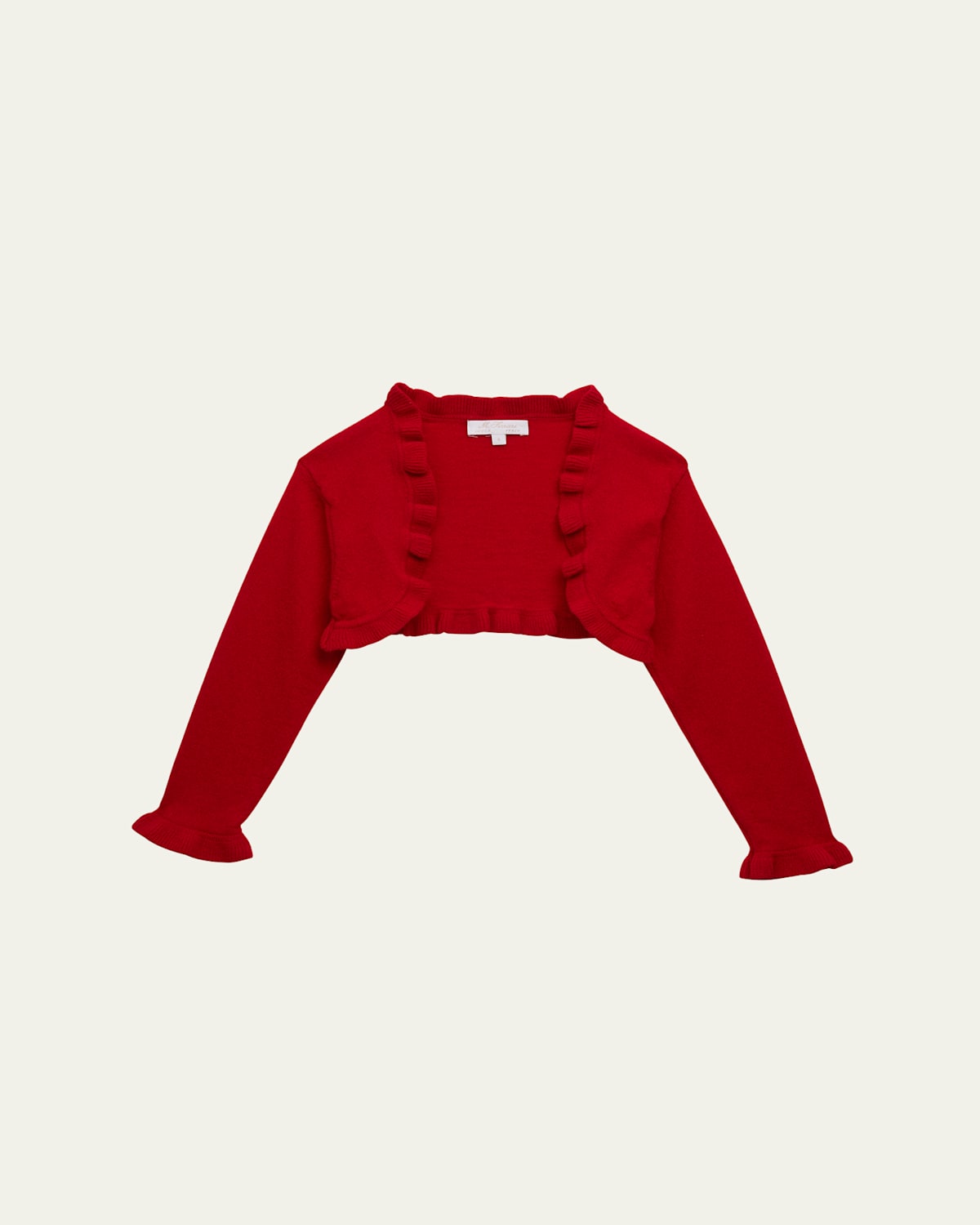 Girl's Ruffle-Trim Bolero, Size 3-12