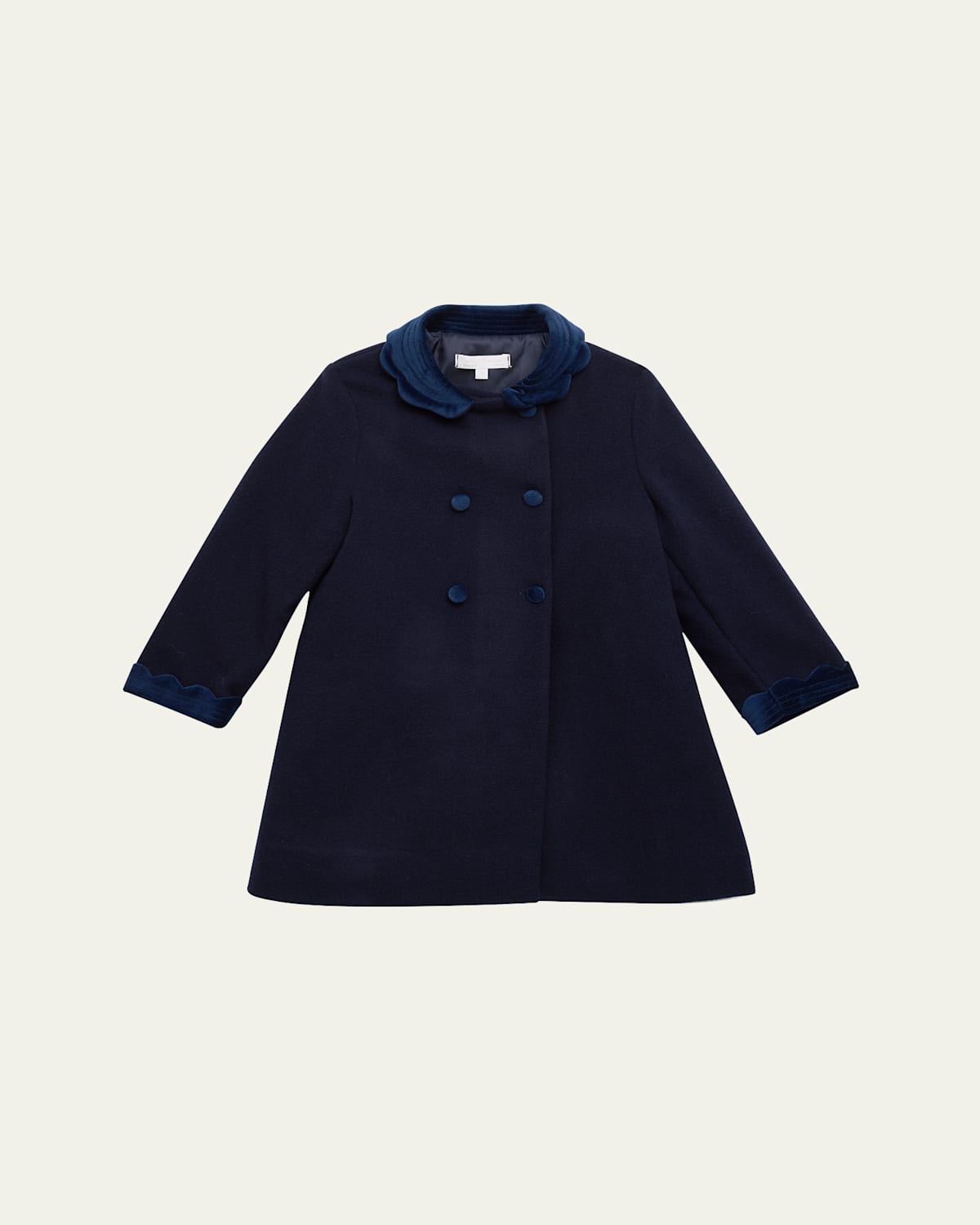 Girl's Double Breasted Coat, Size 12M-12