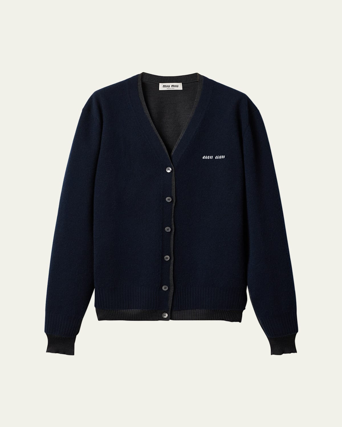 Layered Oversized Cashmere Cardigan Sweater