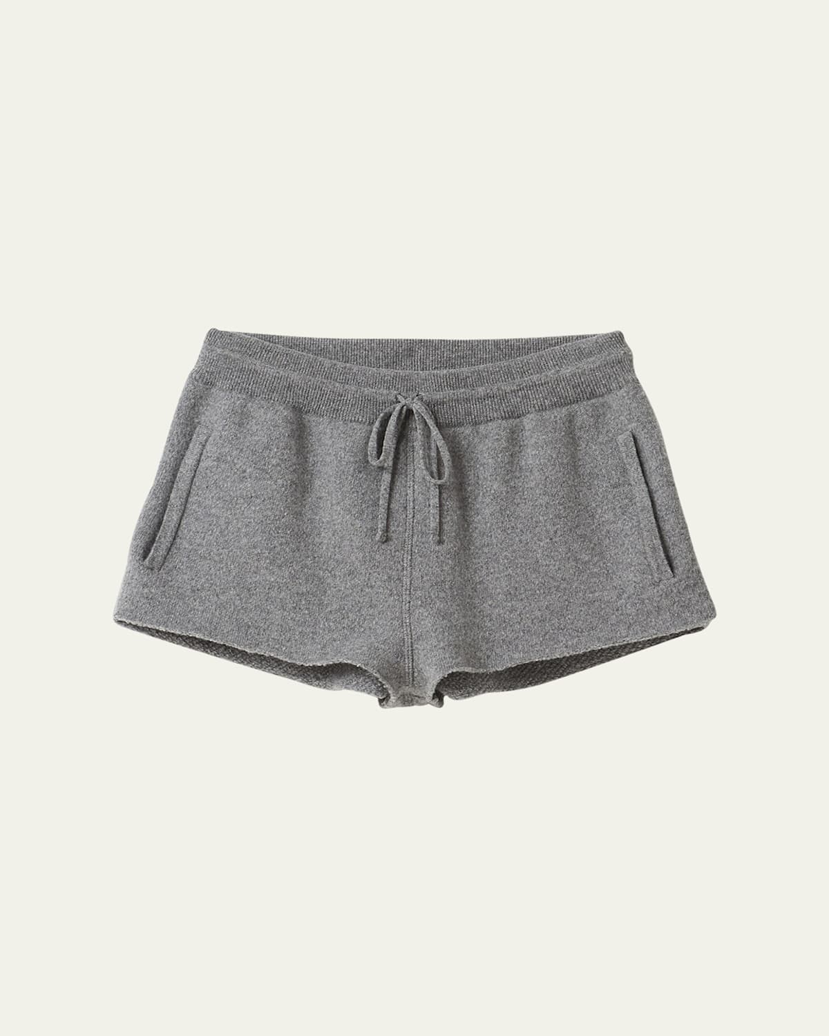 Logo Mini Shorts With Elastic Waistband And Tie