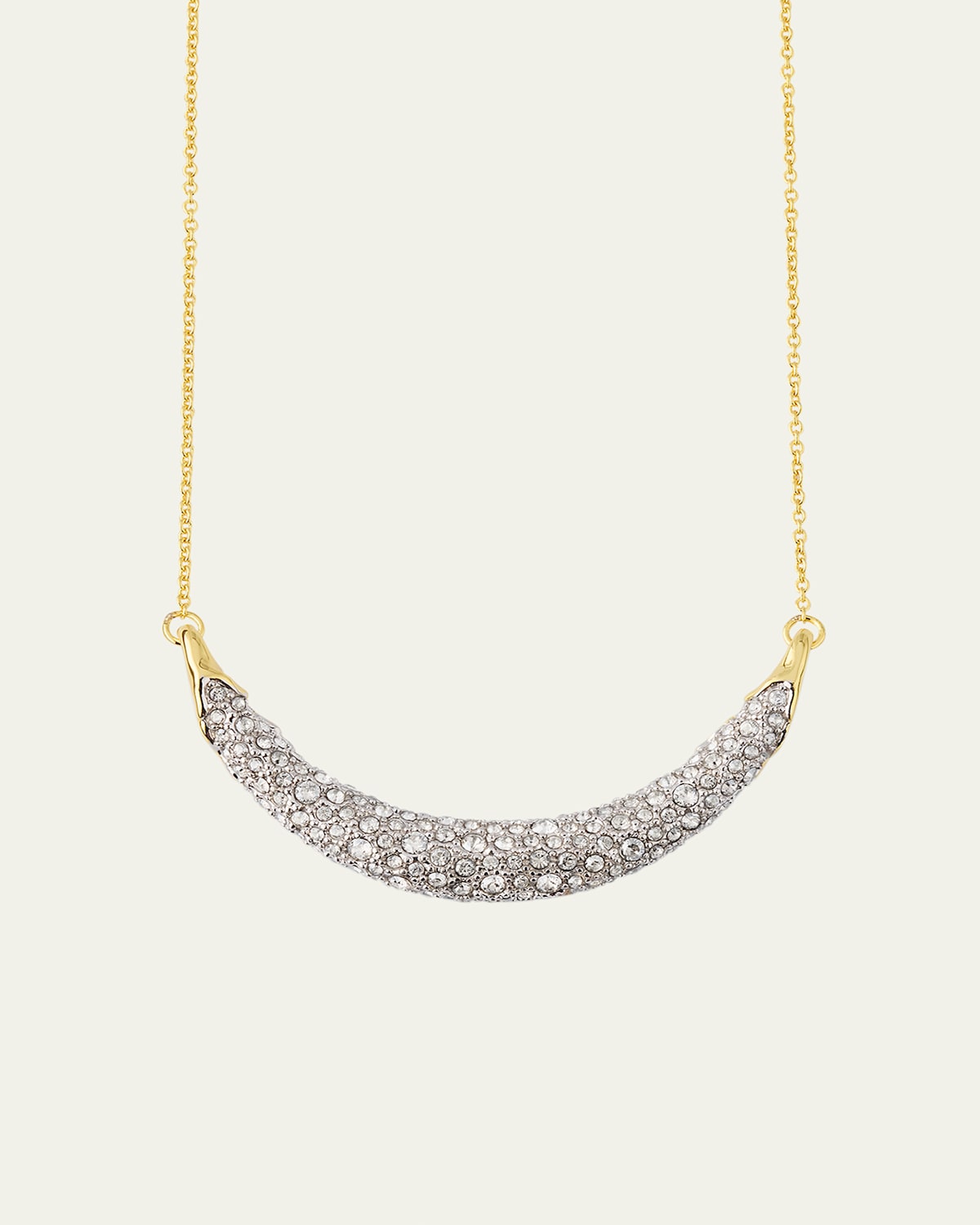 Solanales Crystal Crescent Necklace