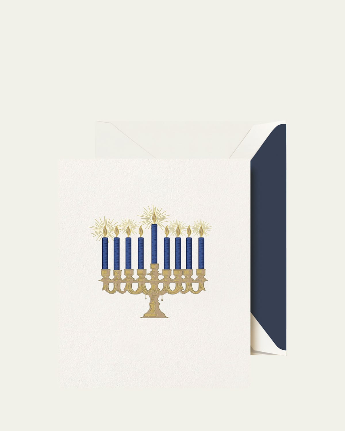 Engraved Lights of Hanukkah Greeting Cards, Set of 10