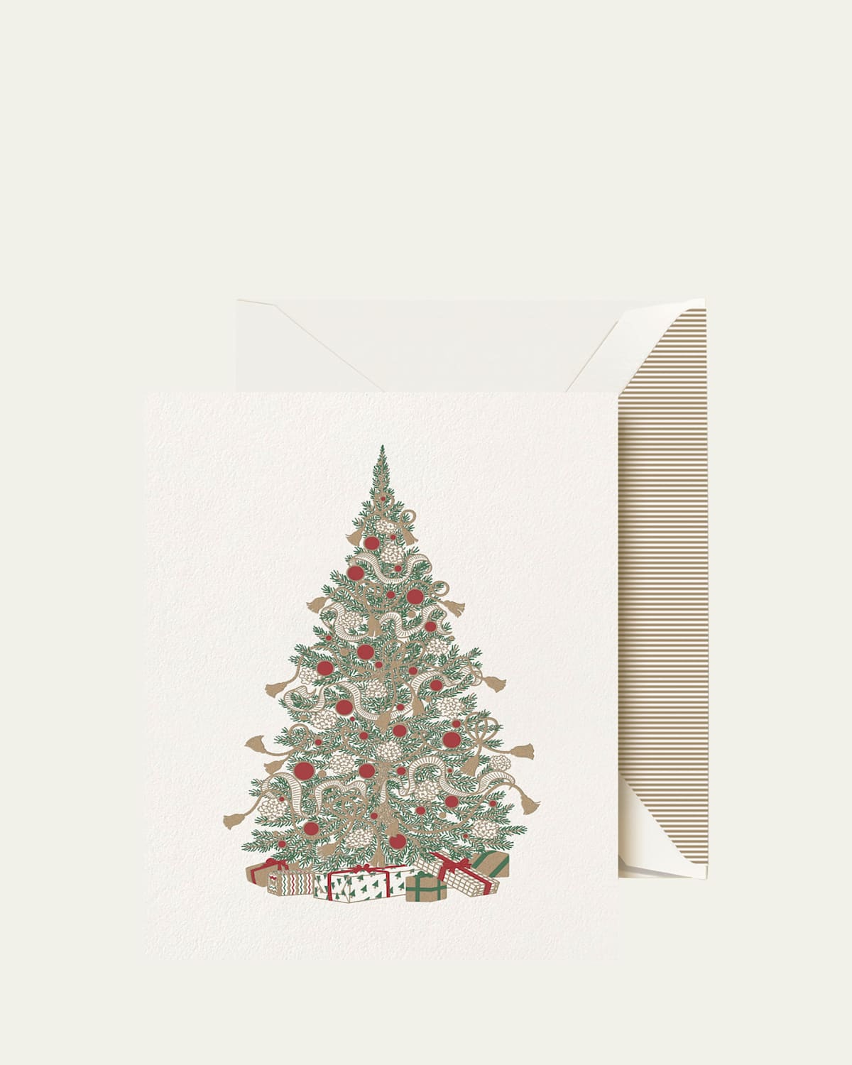 Engraved Tassel Trimmed Tree Greeting Cards, Set of 10