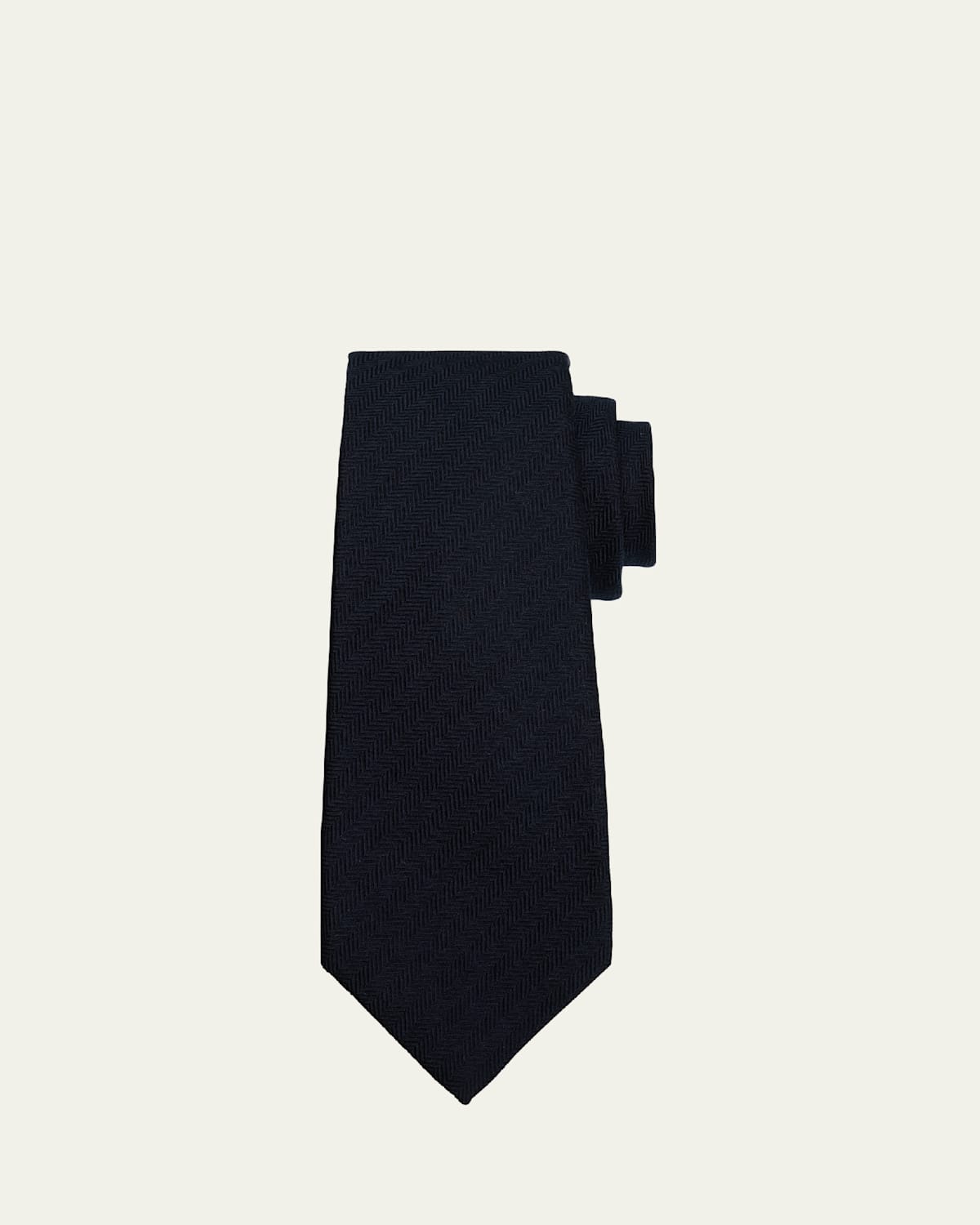 Men's 7-Fold Herringbone Silk Tie