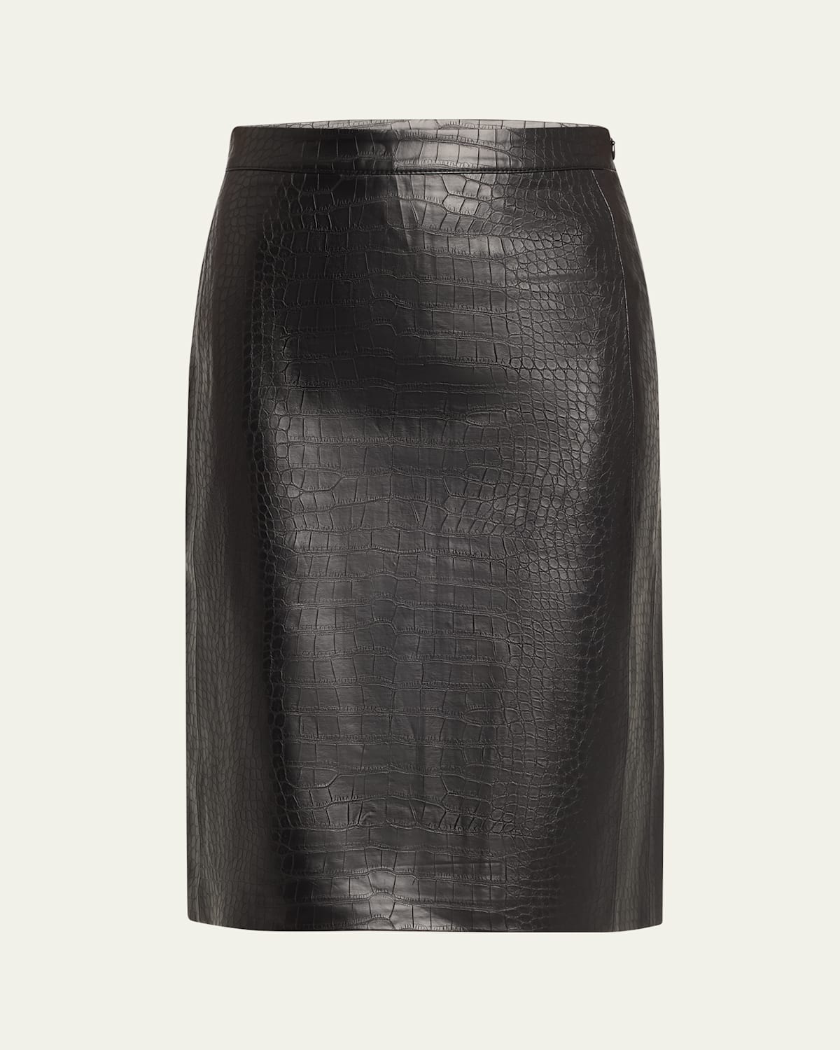 Canary Faux Leather Pencil Skirt