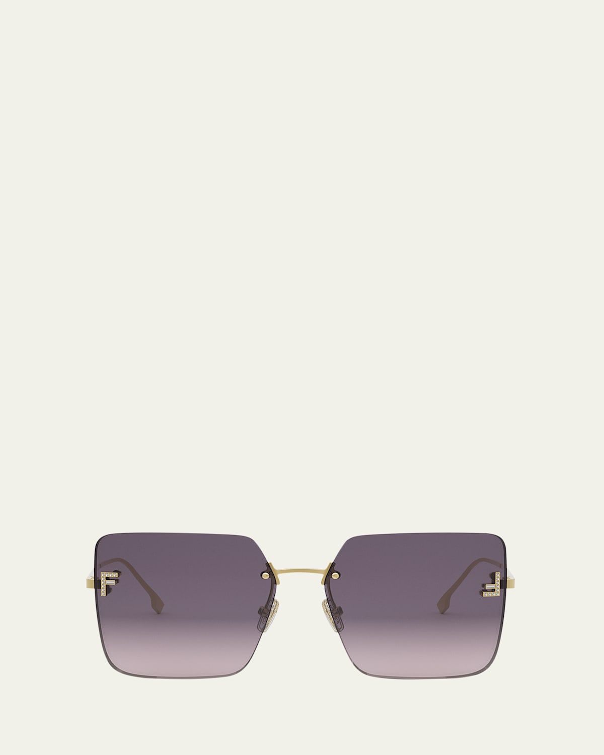 Fendi First Crystal Fe4082us 30y In Shiny Endura Gold Violet