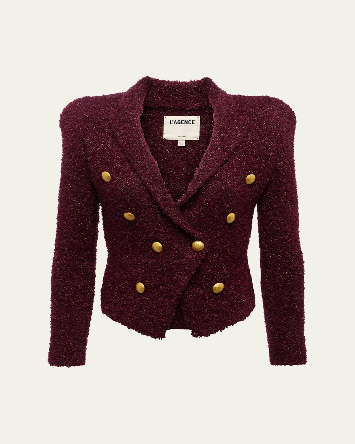 L 'Agence Bethany Tapered Knit Blazer