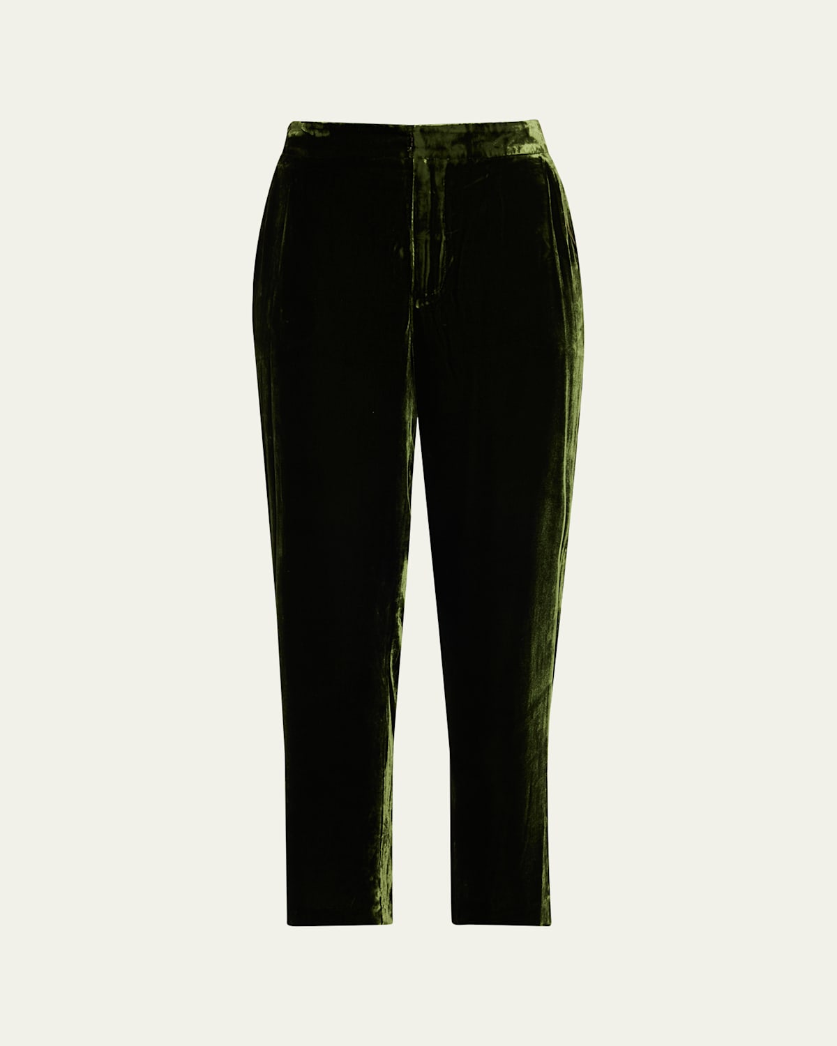 L'agence Rebel Velvet Trousers In Green