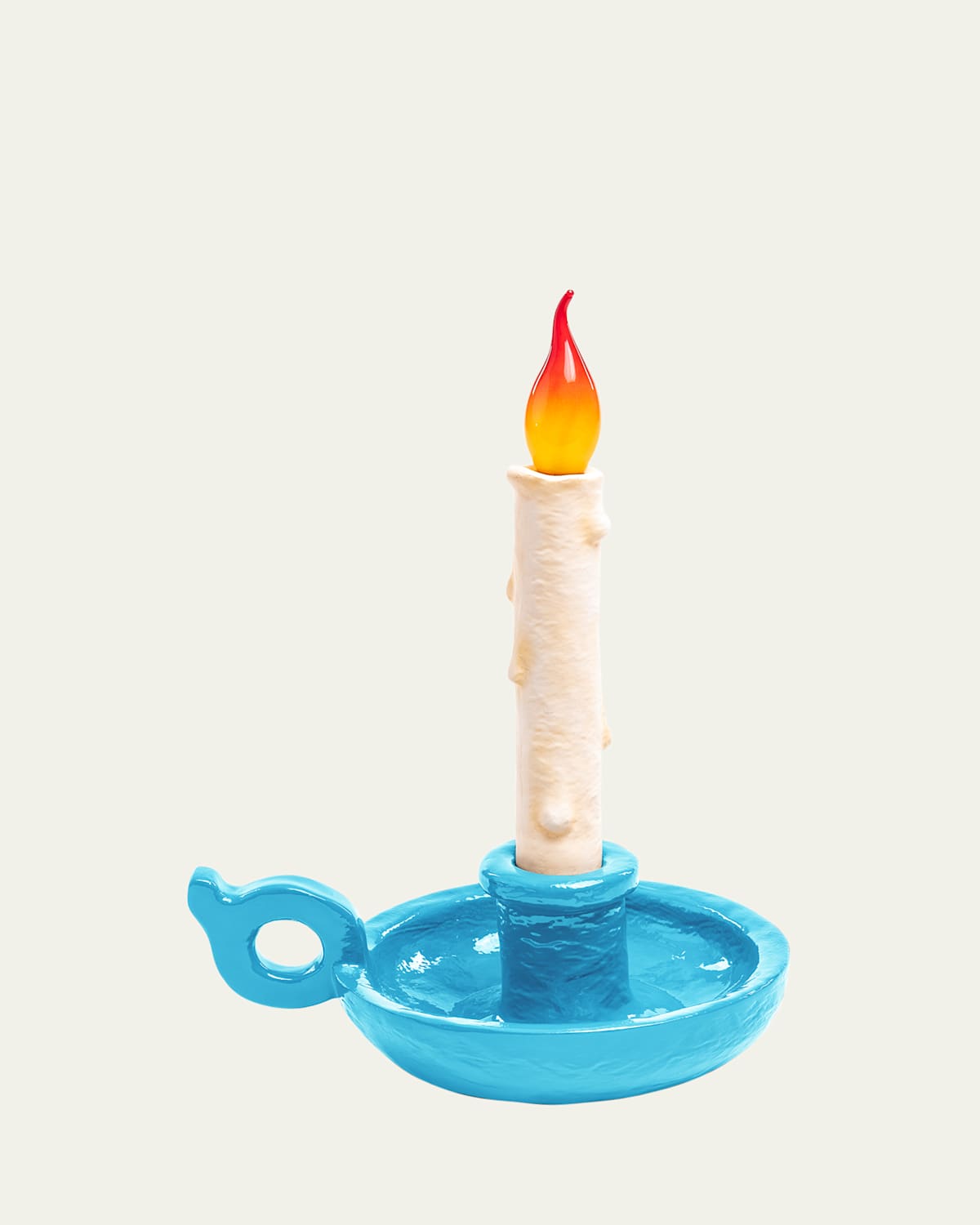 Seletti Grimm Bugia Rechargeable Led Lamp In Light Blue