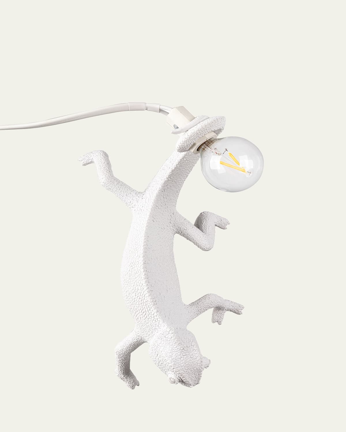 Seletti Going Down Chameleon 6" Lamp In White