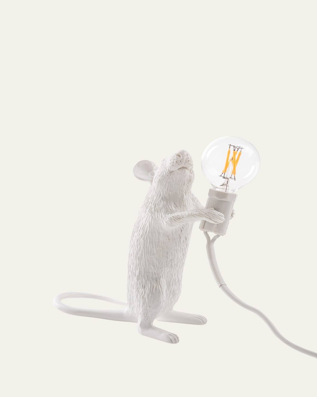 Seletti Standing Mouse 6" Table Lamp In White