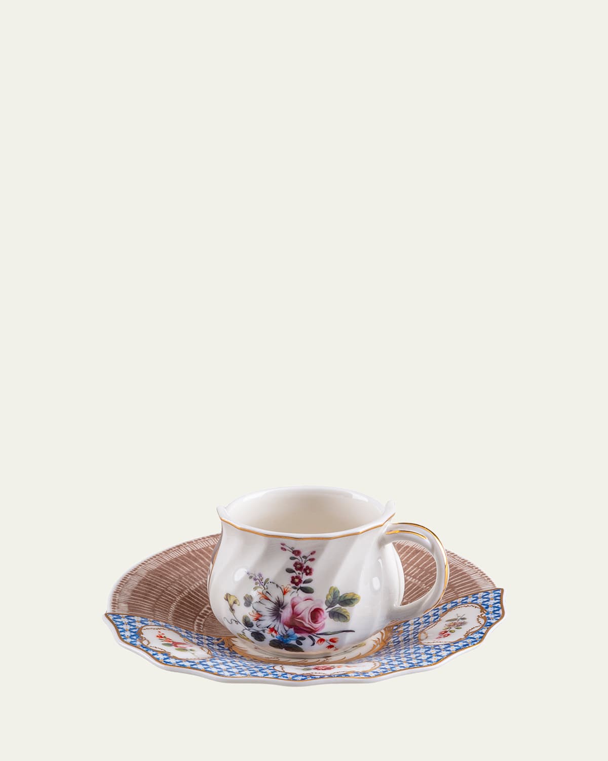Hybrid Djenne Coffee Cup & Saucer