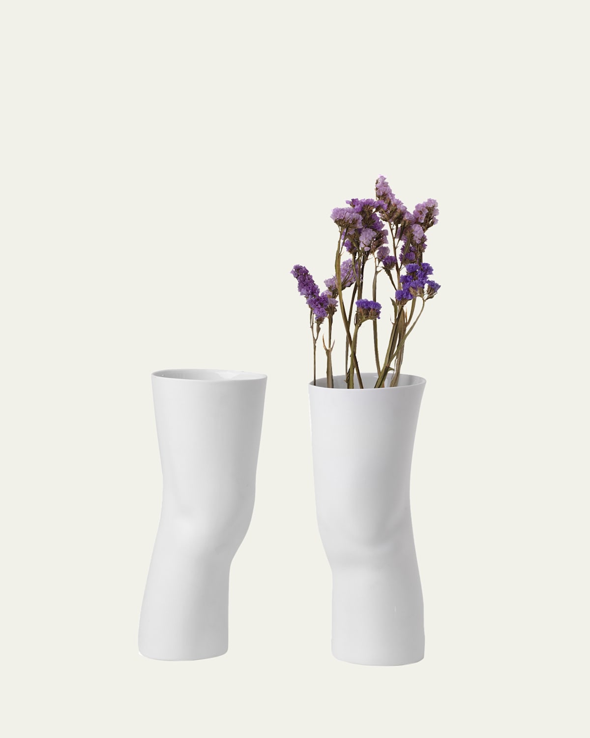 Seletti Elle Vases, Set Of 2 In White
