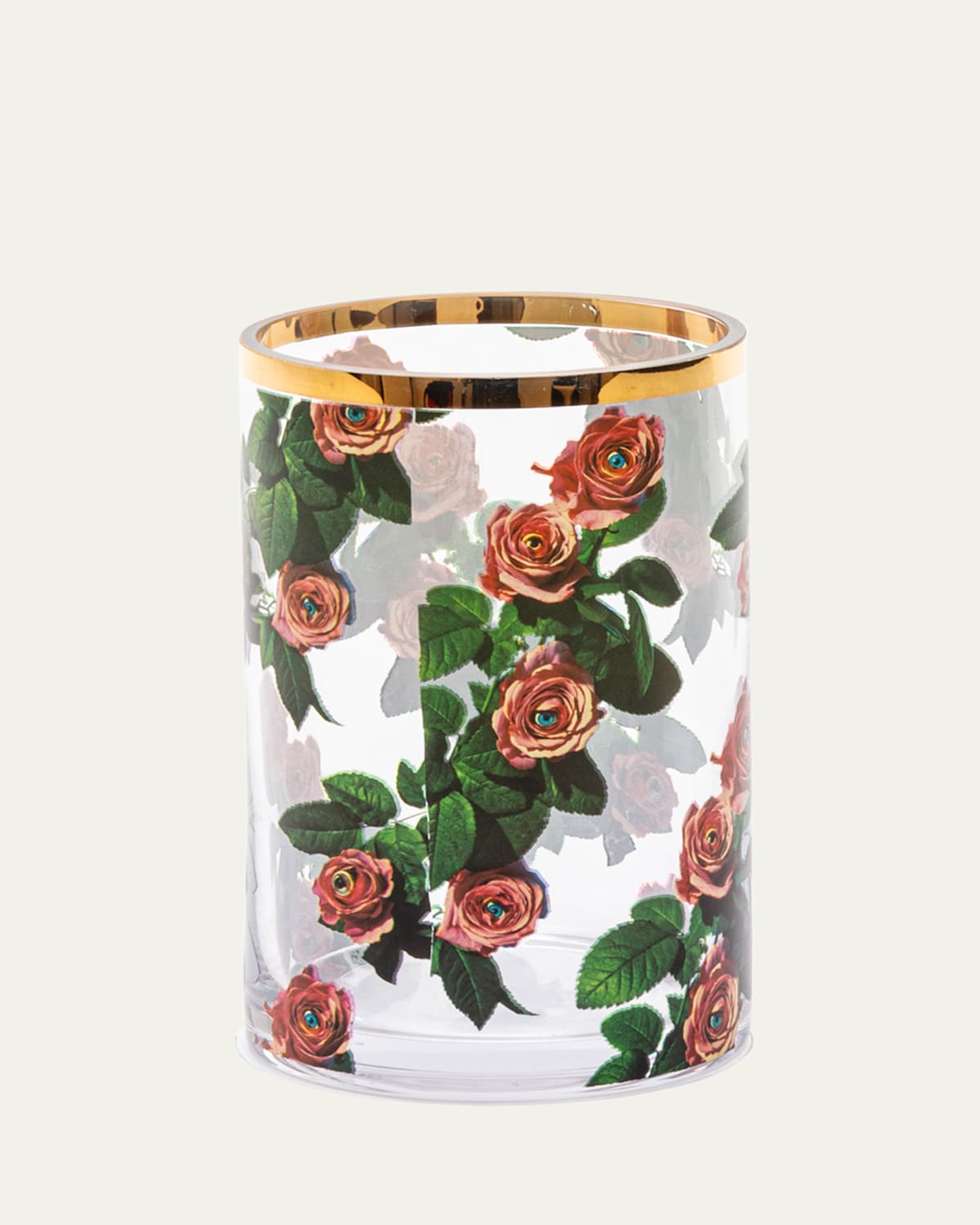 x Toiletpaper Roses Cylindrical 5.5" Small Vase