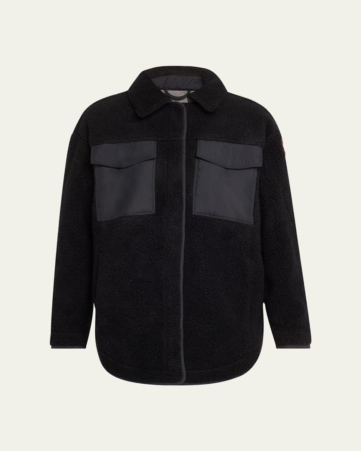 Canada Goose Simco Sherpa Sweatshirt In Black