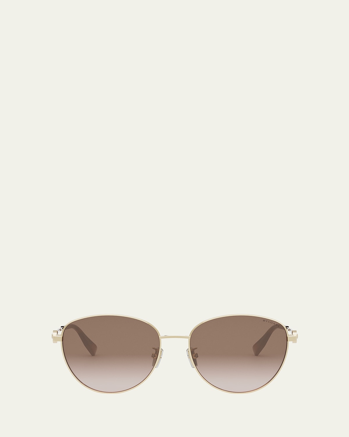 Round Metal & Nylon Sunglasses
