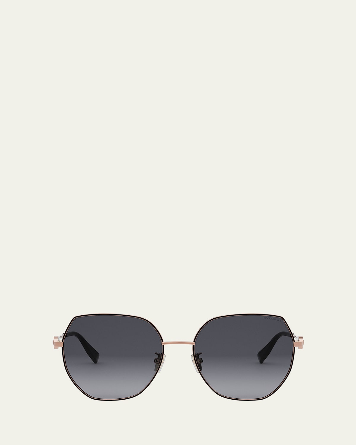 Round Metal & Nylon Sunglasses