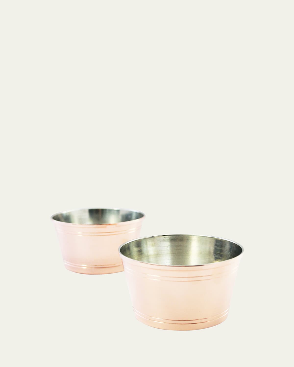 Coppermill Kitchen Vintage Inspired Bar Bowls, Set Of 2 In Copper