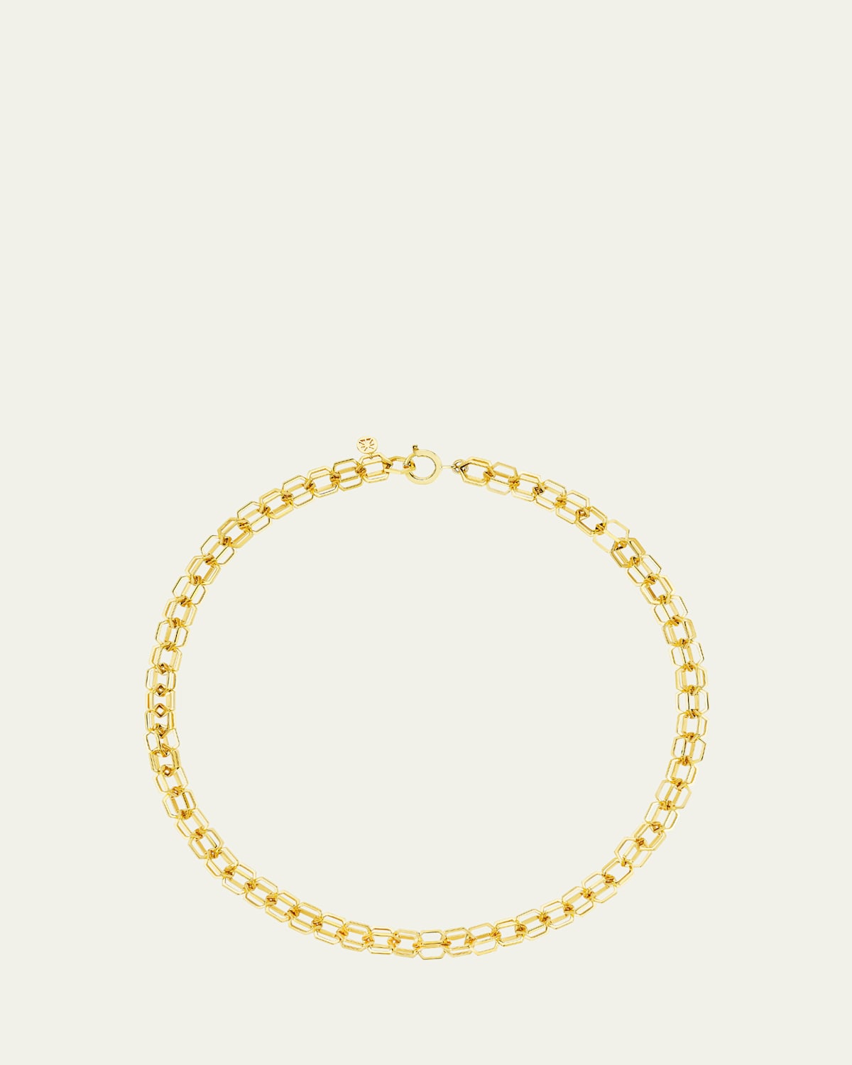 18K Gold B HOME Medium 10mm Link Necklace, 15-17"L