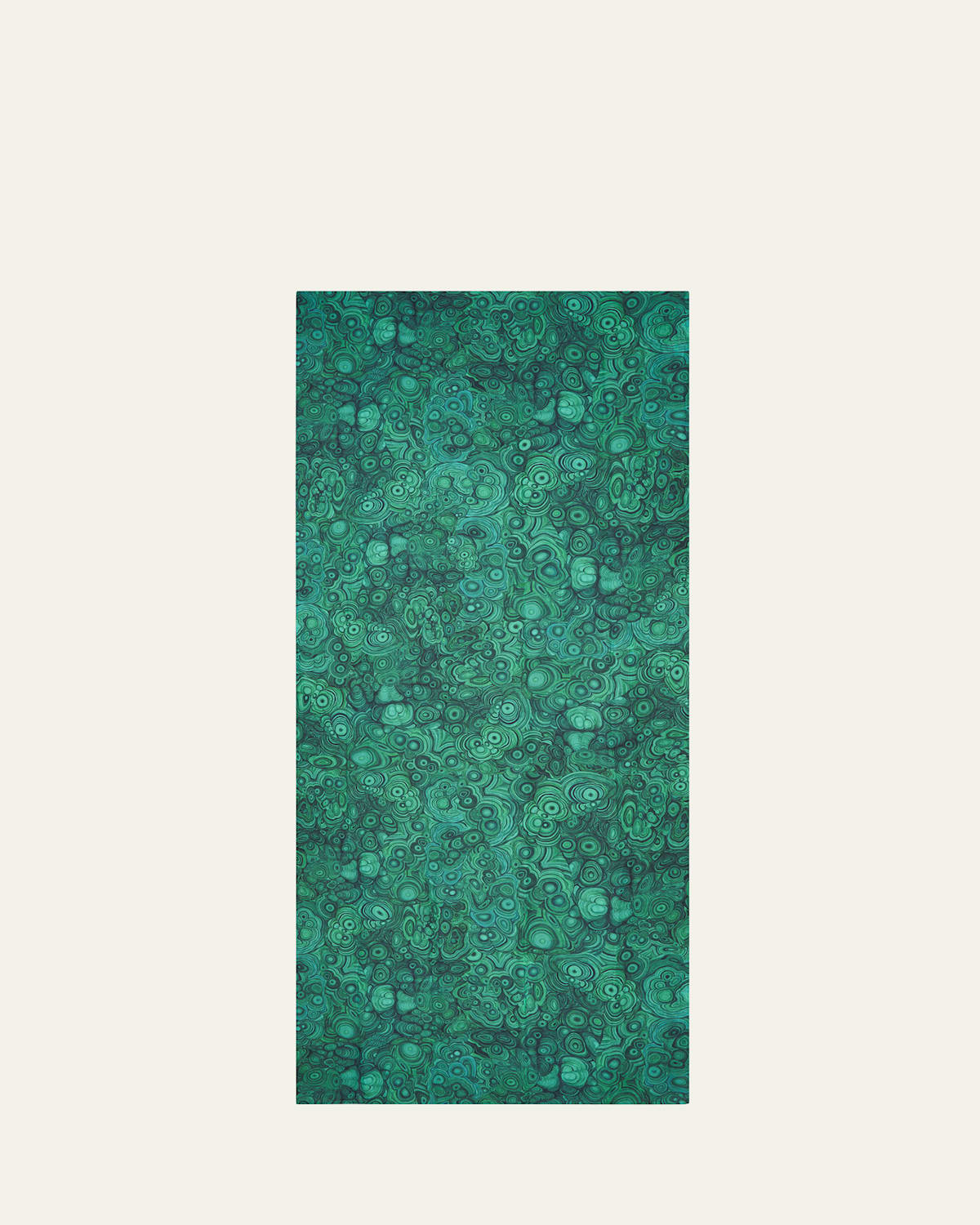 Malachite Linen Tablecloth, 65" x 98"