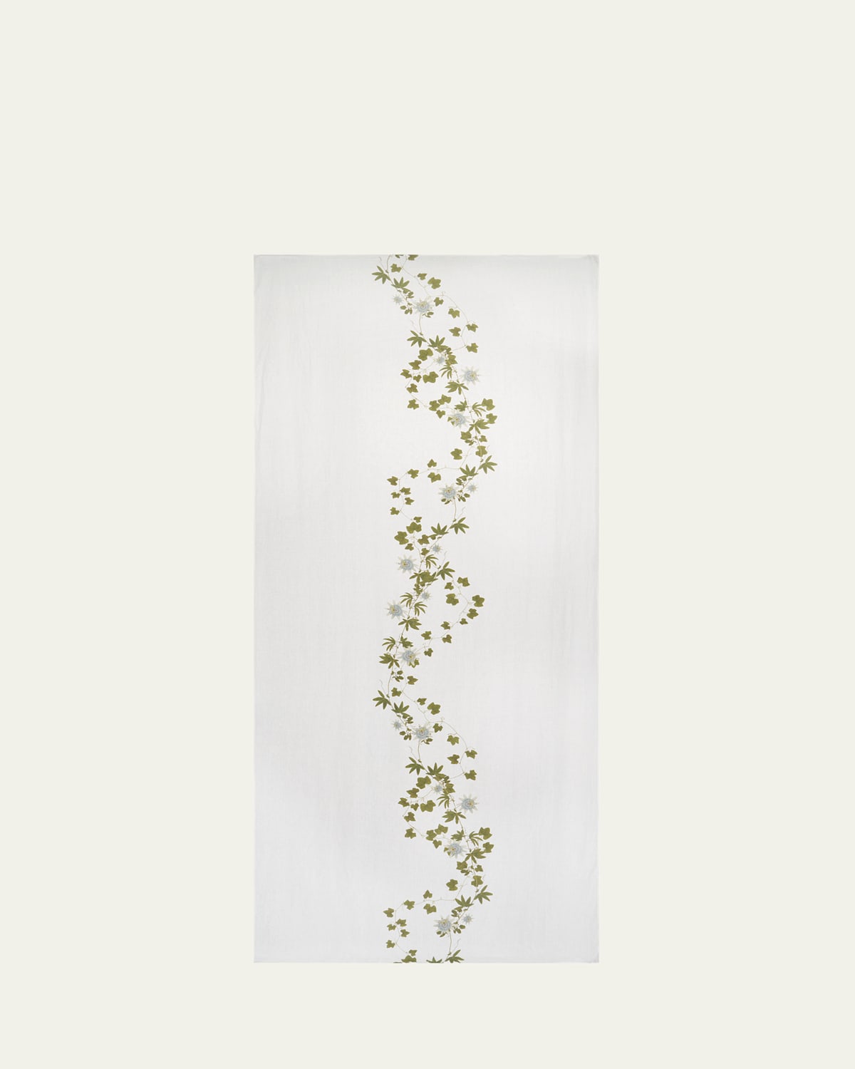 Passifolia Linen Tablecloth, 65" x 98"