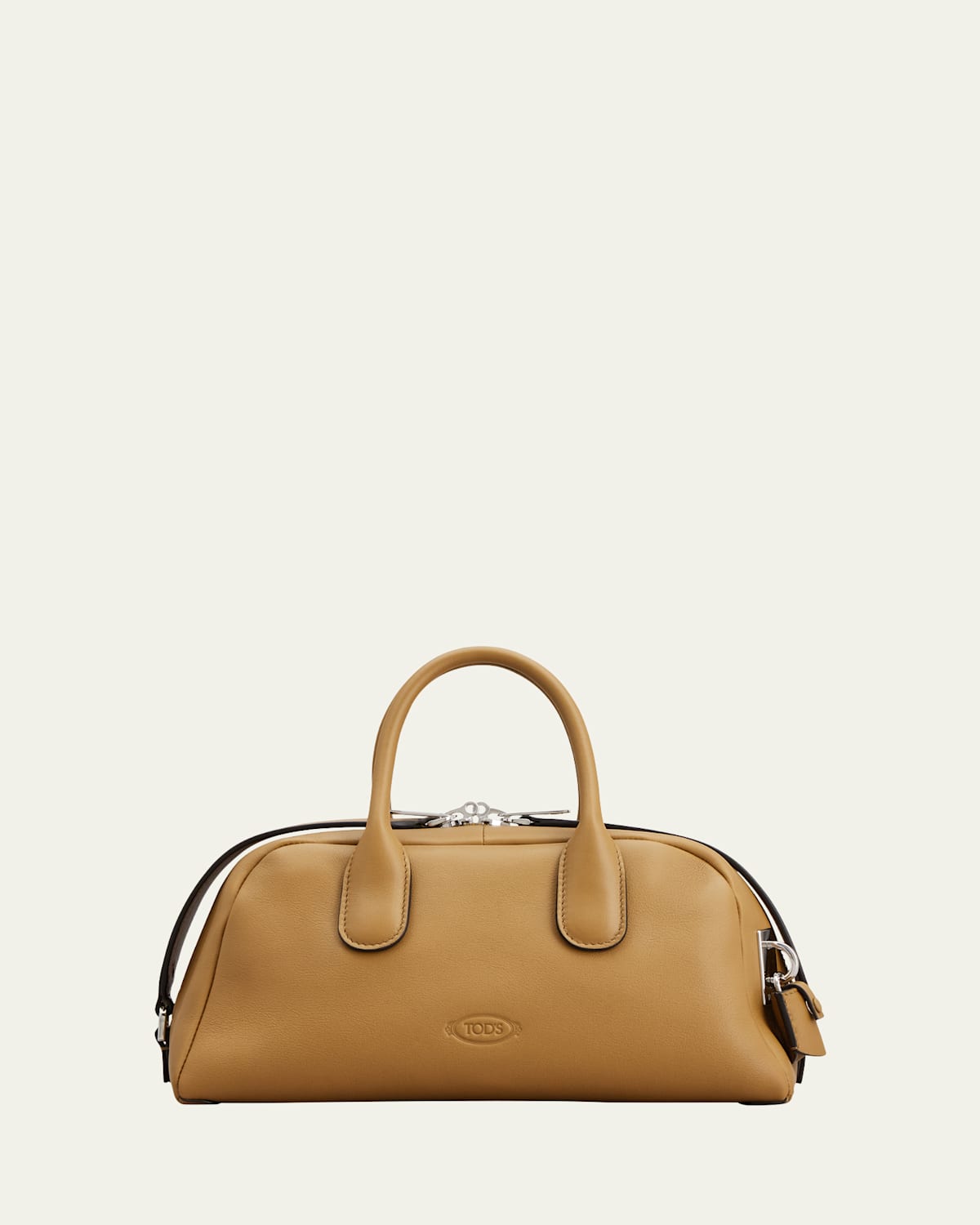 Tod's Zippered Shoulder Bag In Dull Gold