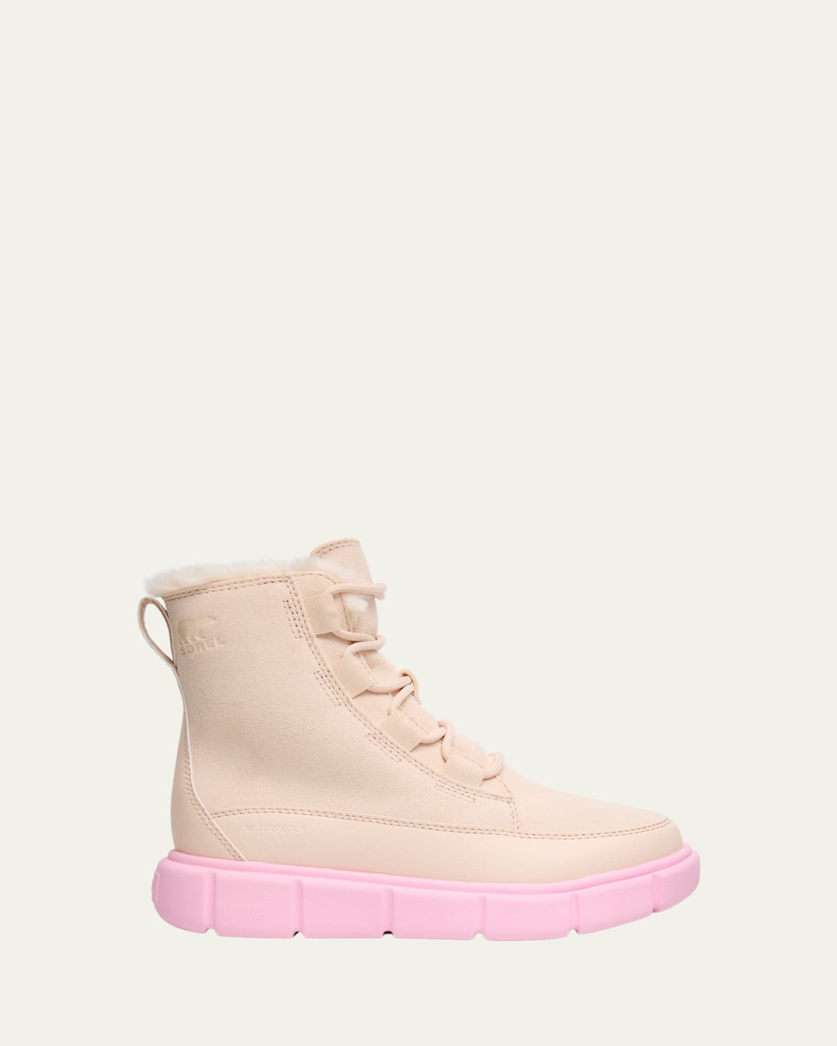 Sorel Kid's Explorer Iii Iridescent Calf Suede Boots, Kids In Multi