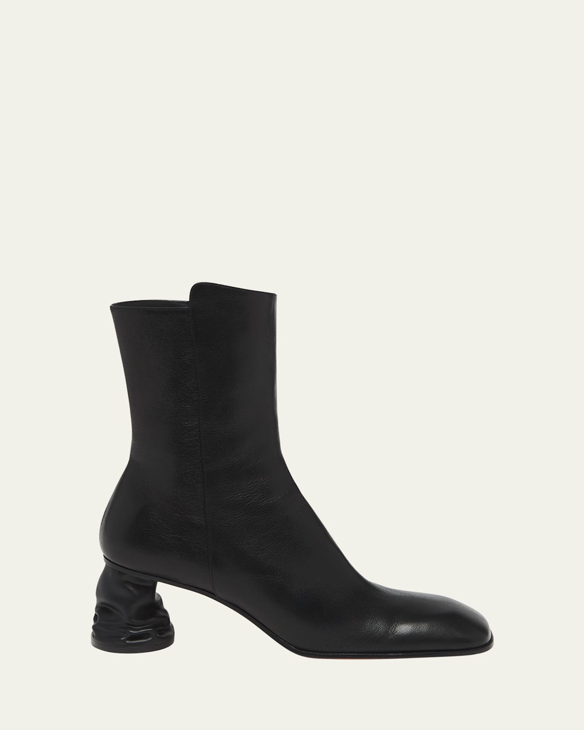 Alexander Mcqueen Crush Ankle Boot In Black