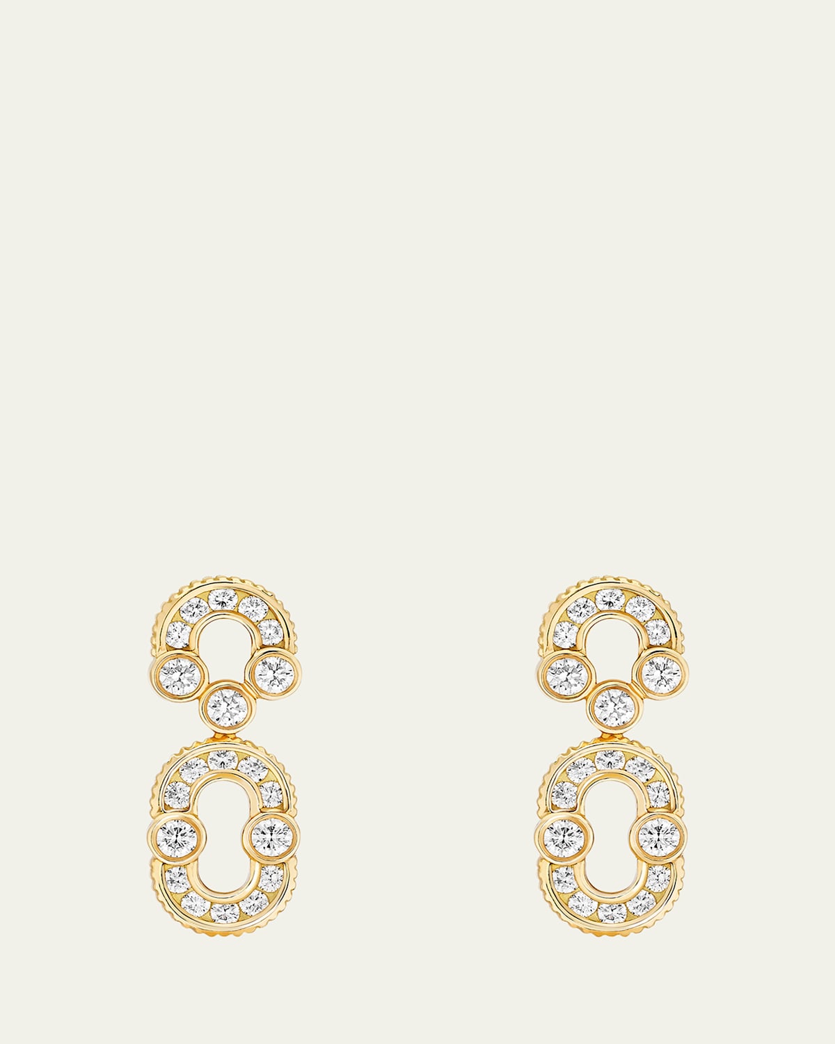 Viltier 18K Yellow Gold Magnetic Solo Diamond Earrings