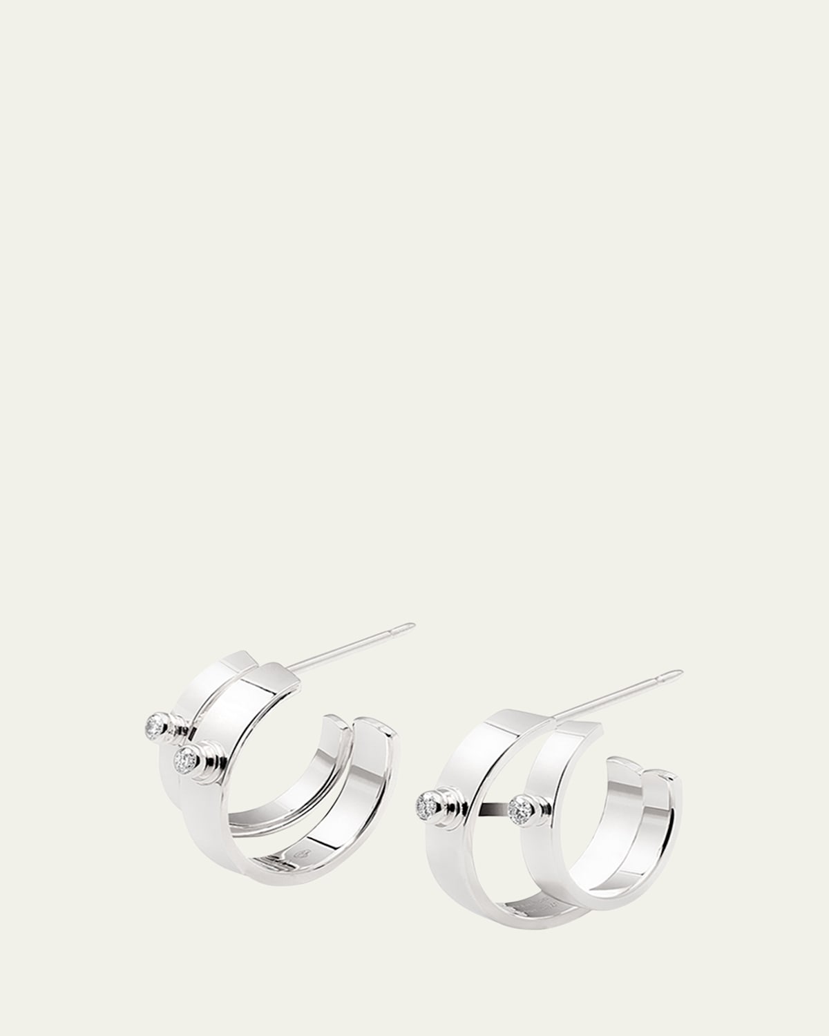 18K Monday Morning Mood Double Hoop Earrings