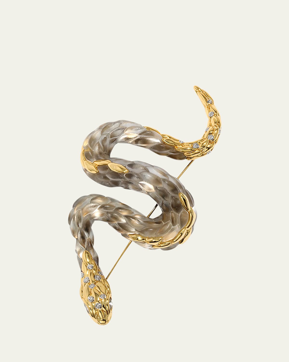 Serpent Lucite Pin, Desert