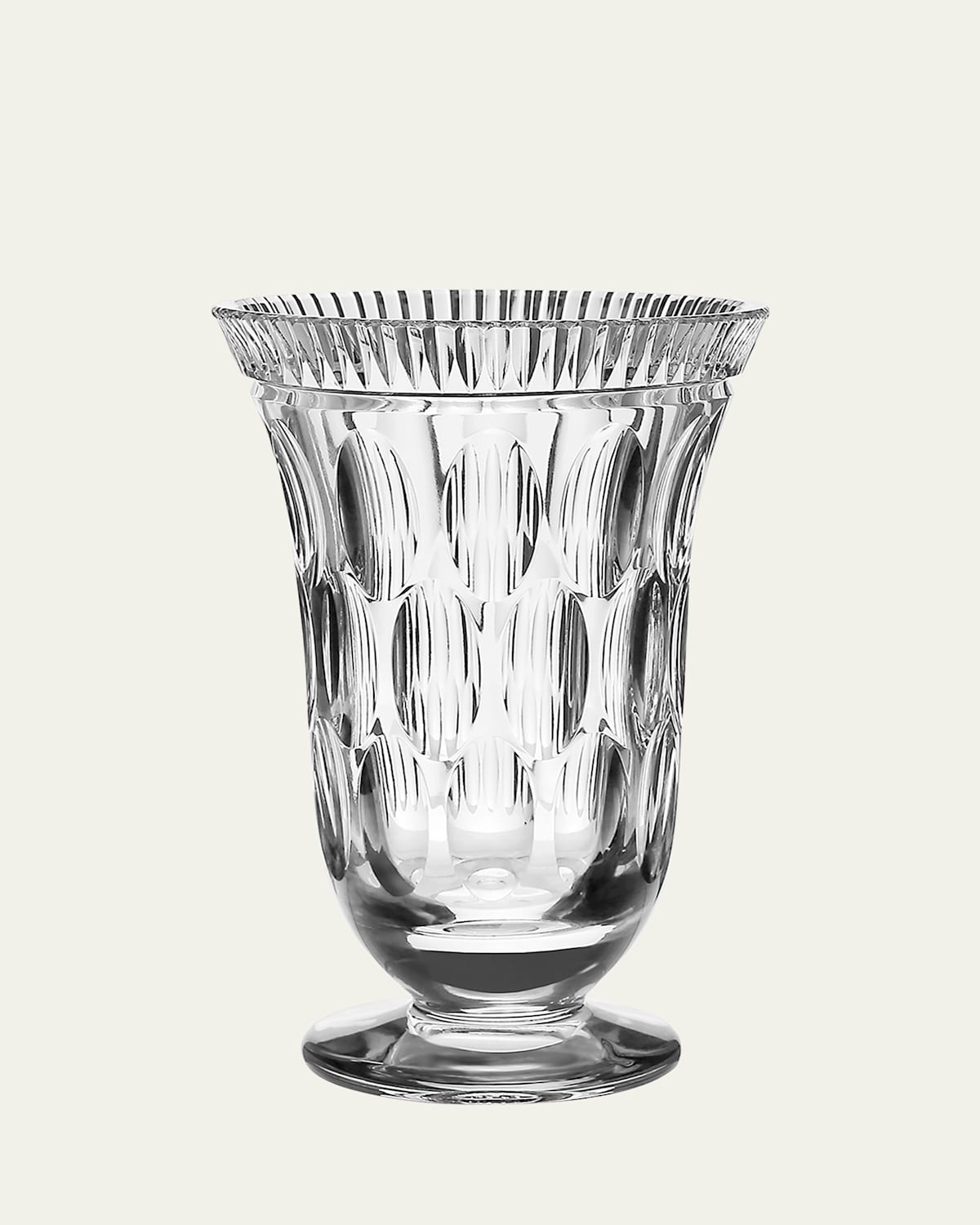 William Yeoward Crystal Kathleen Footed Vase, 8"