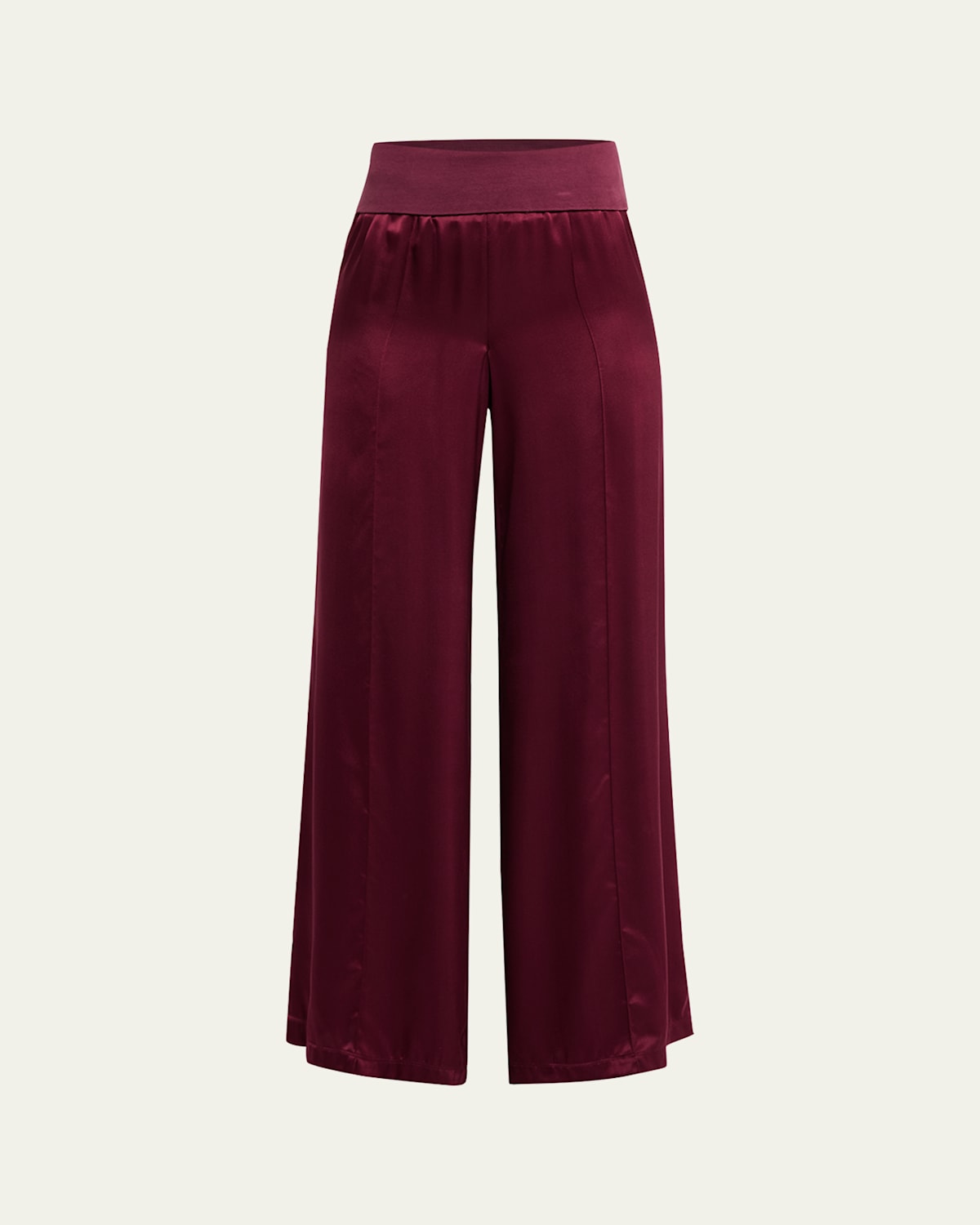 Silk Charmeuse Palazzo Pants