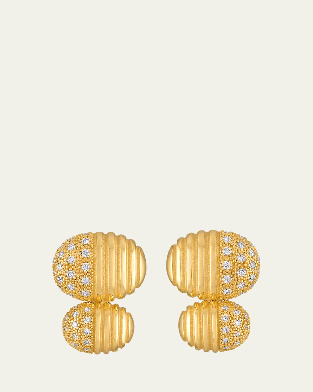 Isla Double Oval Diamond Earrings