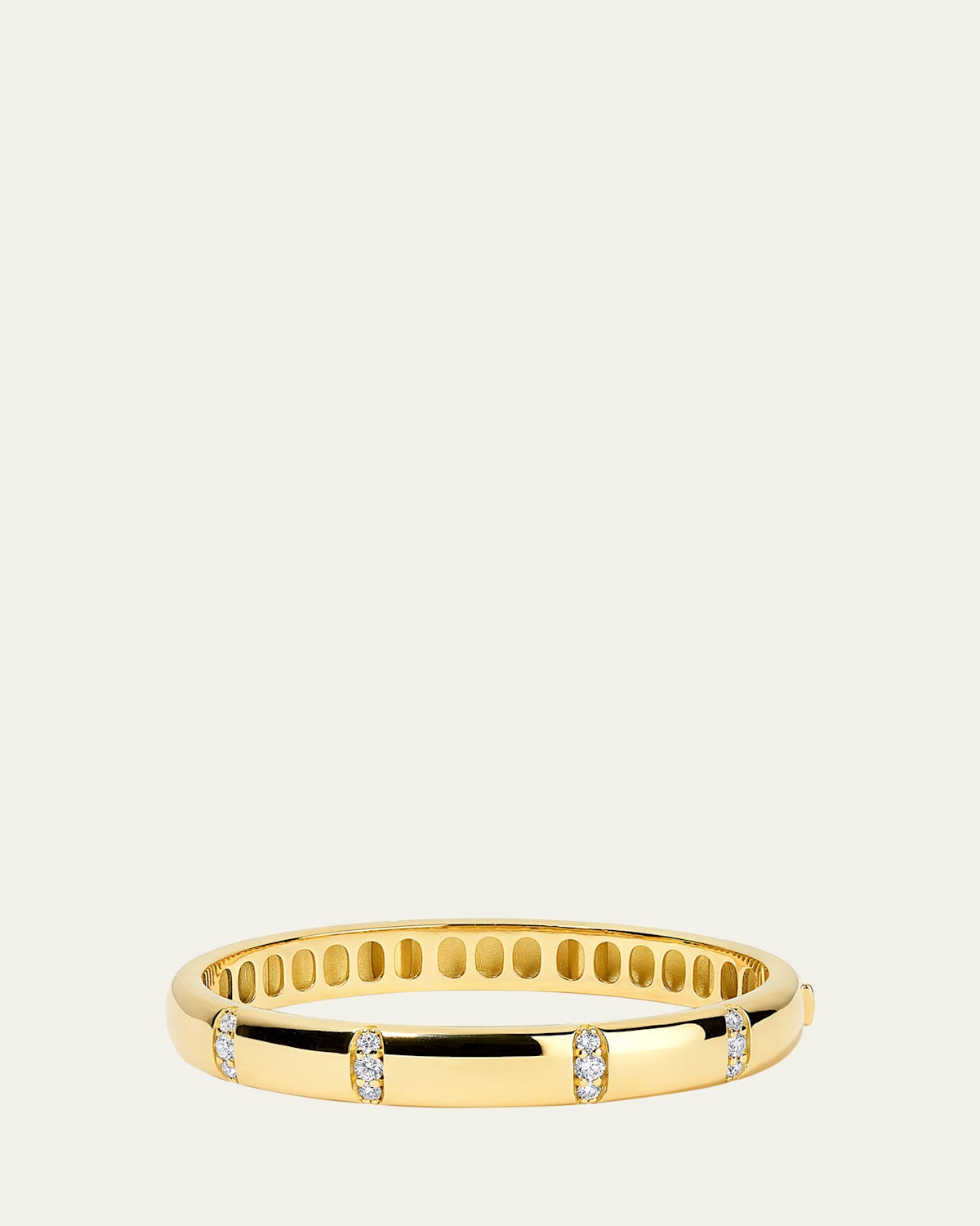 18K Yellow Gold Veda Diamond Bangle Bracelet