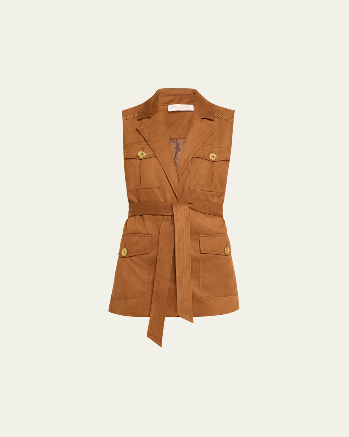 RAMY BROOK AUSTIN BELTED VEST 