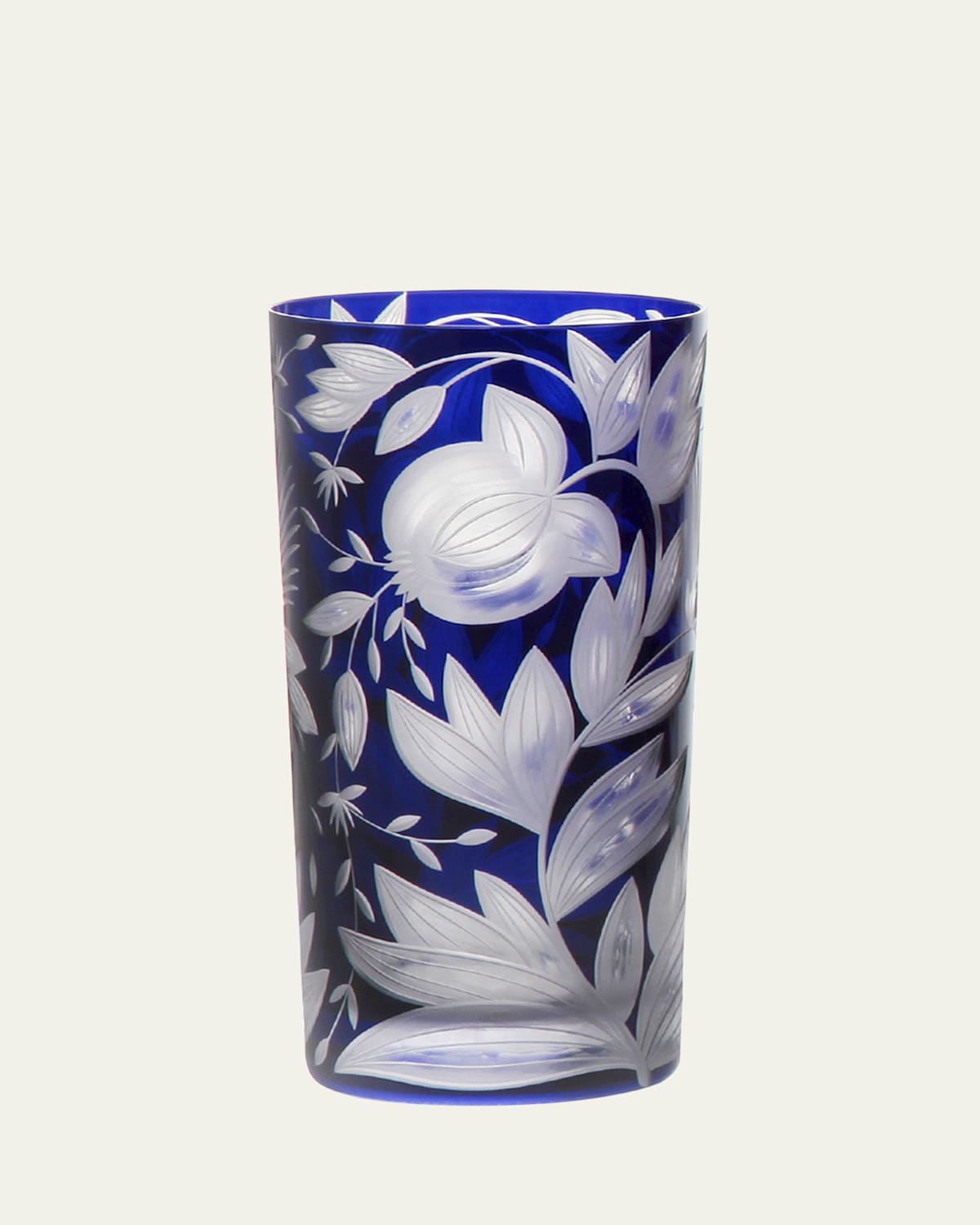 Artel Verdure Ink Blue Crystal Highball Glass, 17.5 Oz. In In Ink