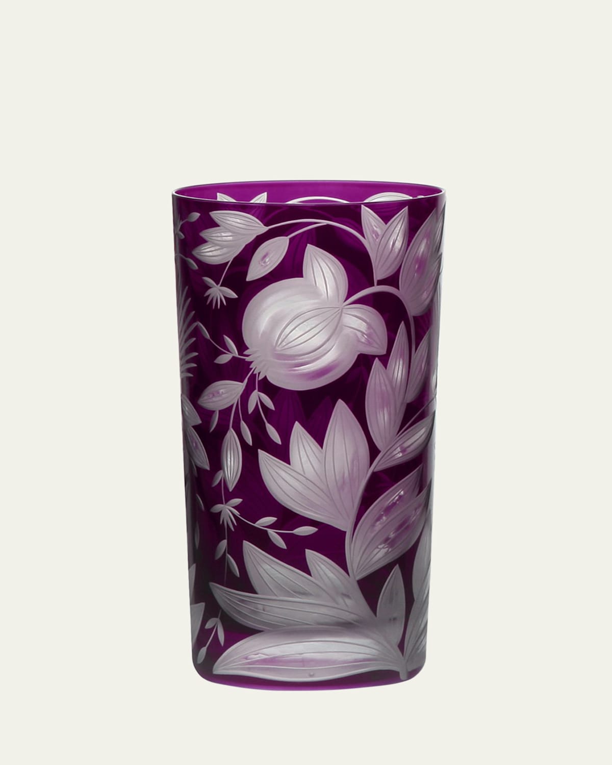 Artel Verdure Purple Crystal Highball Glass, 17.5 oz.