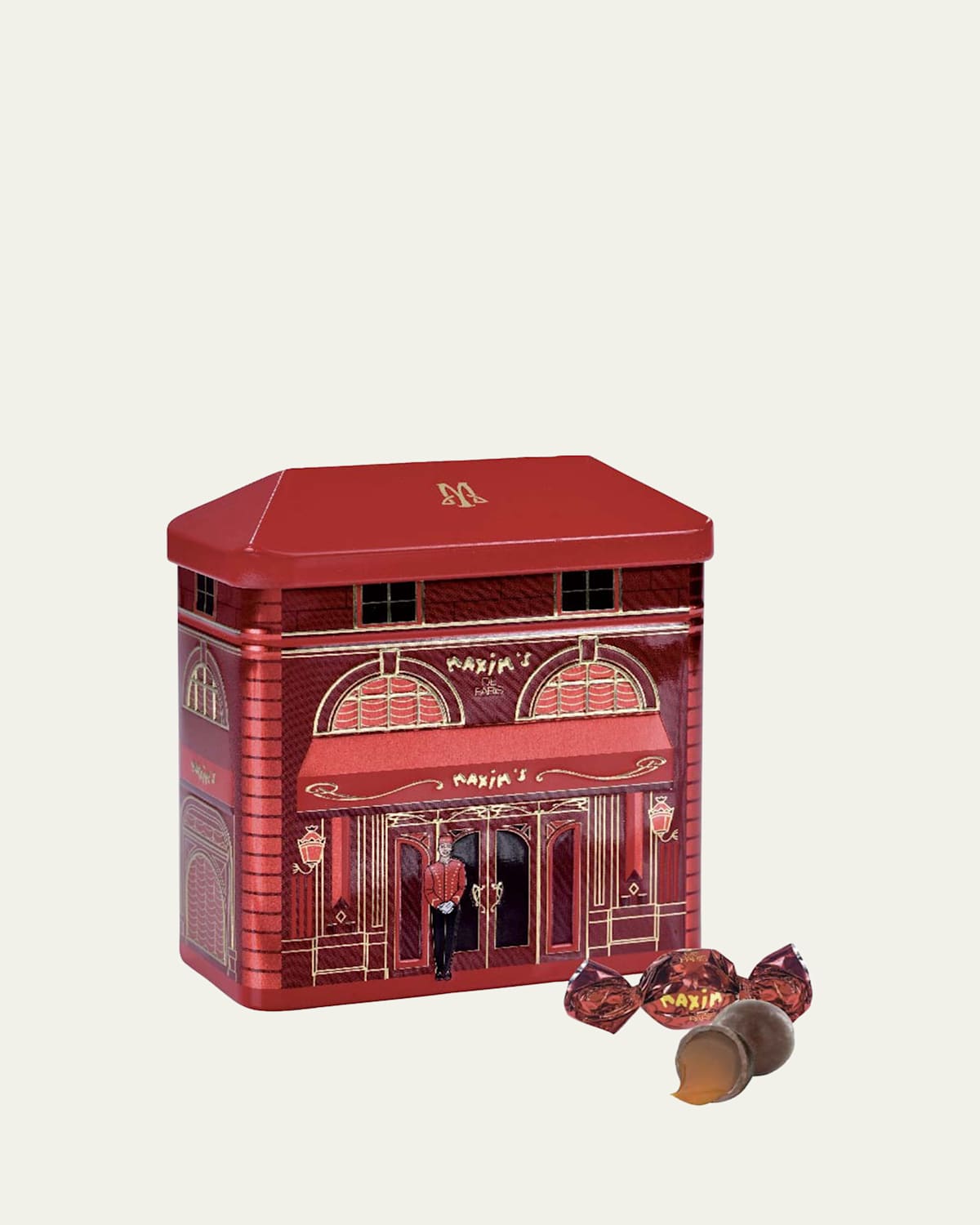 Maxim's de Paris Maxim's Restaurant Milk Chocolate Balls with Salted Caramel Hearts, 2.8 oz