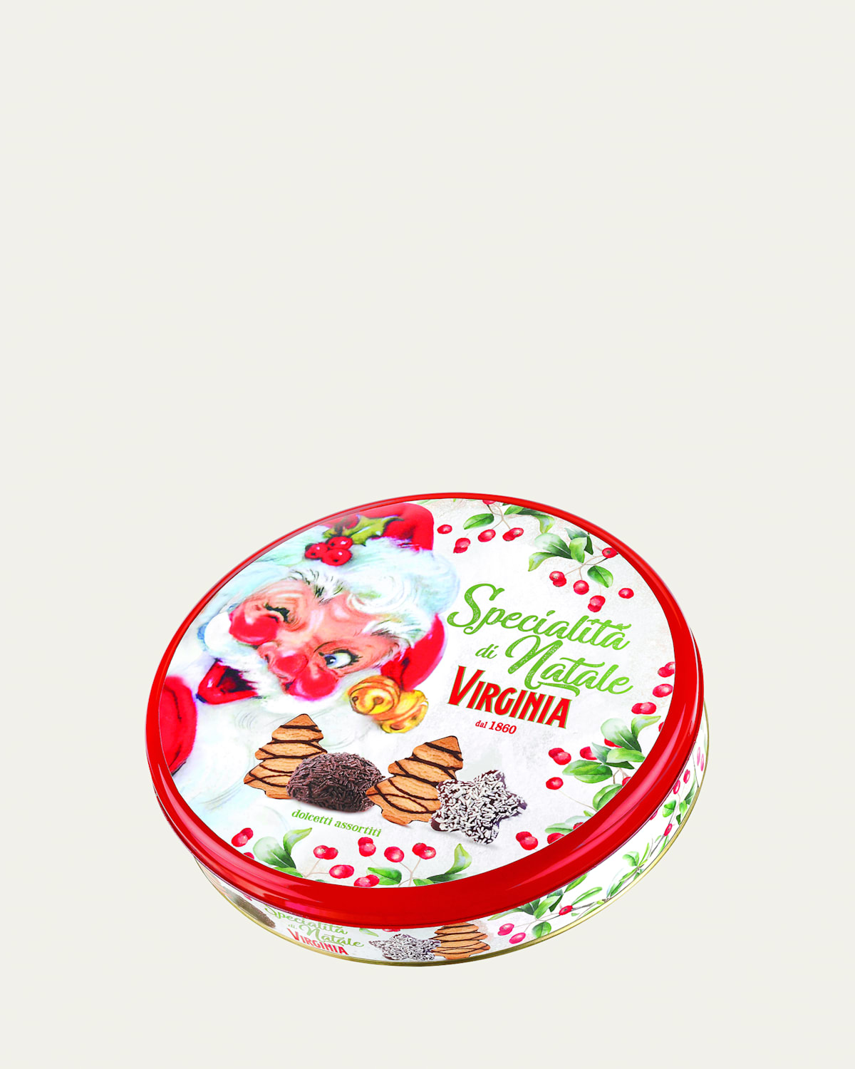 Amaretti Virginia Holiday Biscuit Cookie Tin, 9.17 oz.