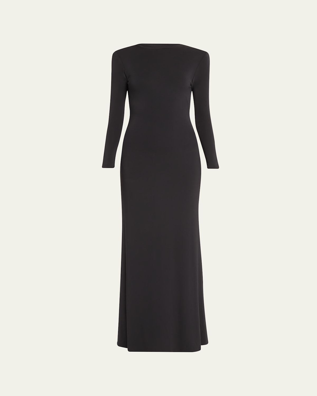 Rachel Gilbert Clove Long Sleeve Viscose Gown In Black