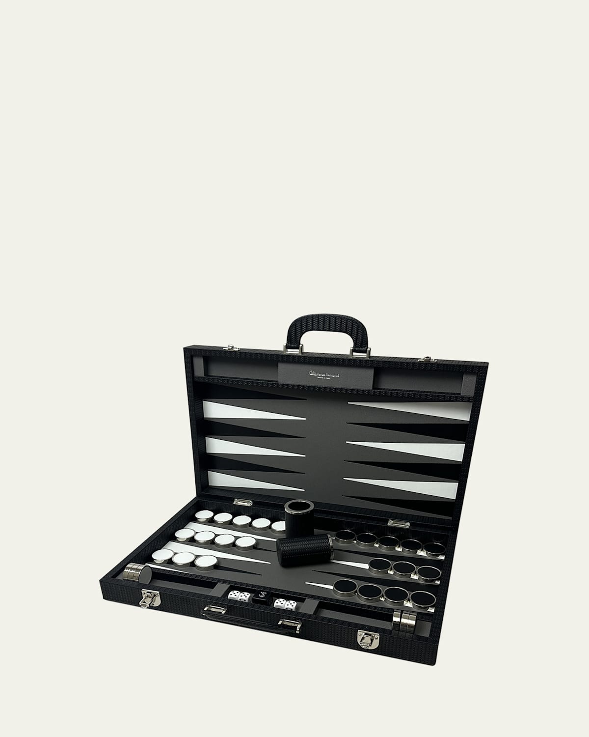 Carbon Fiber Large Backgammon Set