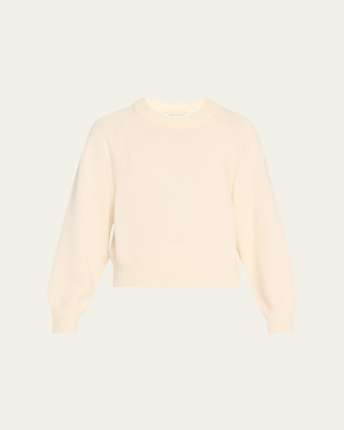 High Sport Hill Cotton Sweater In Cream